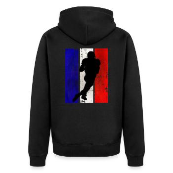 Football américain France Team Sport - Veste à capuche bio Premium Unisexe - noir - Dos - Nico (187cm)