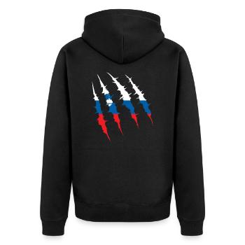 Drapeau de la Slovénie Drapeau pays Drapeau Equipe Fan - Veste à capuche bio Premium Unisexe - noir - Dos - Nico (187cm)