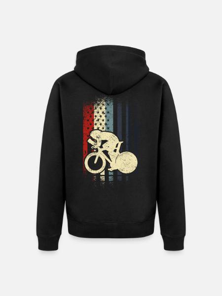 Cyclisme Cyclisme Cyclisme - Veste à capuche bio Premium Unisexe - noir