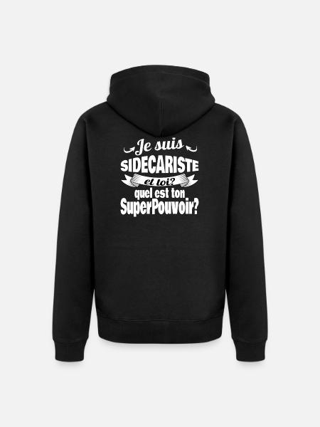 je suis sidecariste - Veste à capuche bio Premium Unisexe - noir