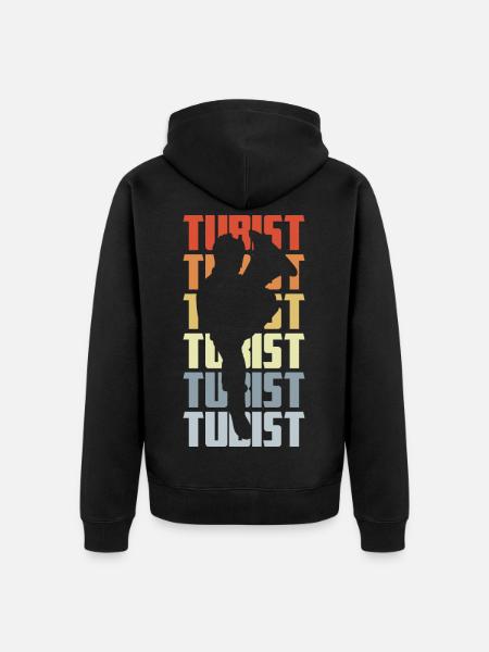 Tuba Players - Unisex Premium Organic Zip Hoodie - black