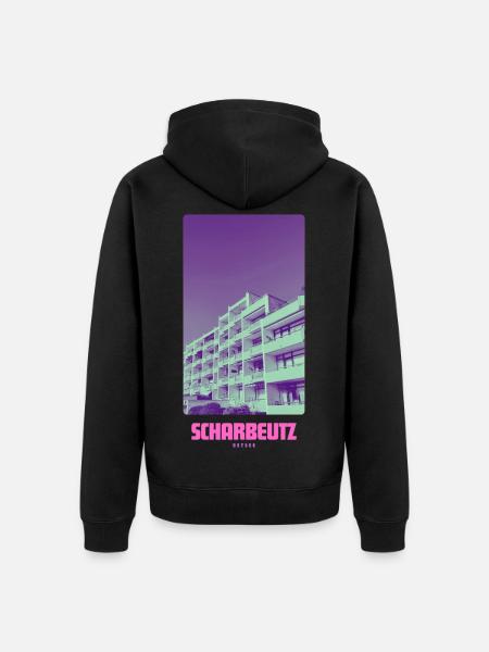 Scharbeutz Ostsee - Unisex Premium Bio Zip Hoodie - Schwarz