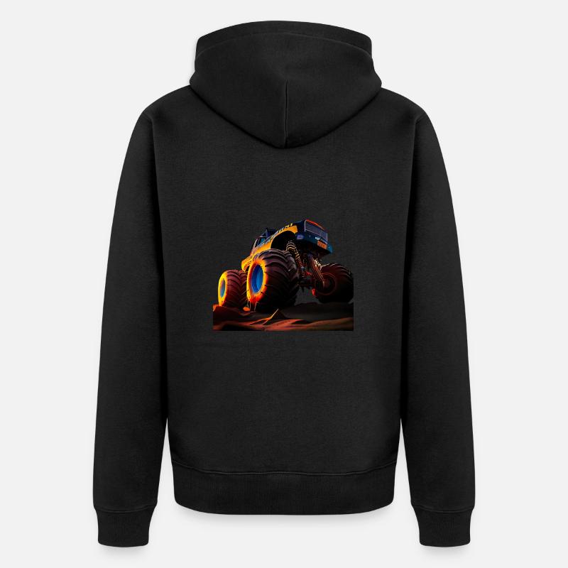 Championnat de course d’accélération - Veste à capuche bio Premium Unisexe - noir