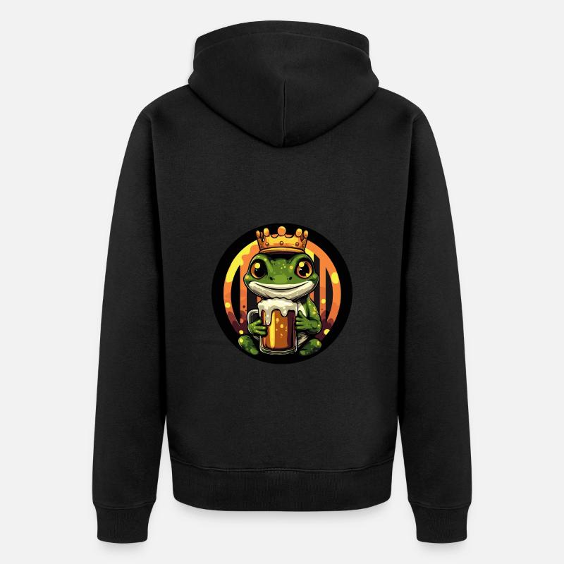 Bière Lizard - Veste à capuche bio Premium Unisexe - noir