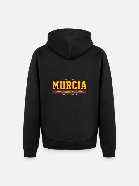 Murcia - Unisex Premium Organic Zip Hoodie - black