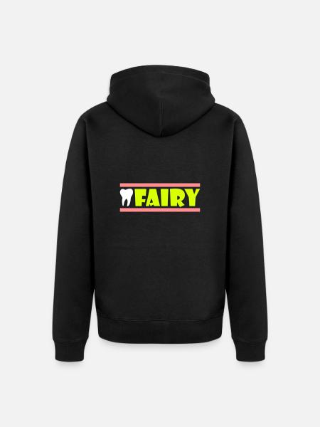 Tooth fairy (tooth, beam) - Unisex Premium Organic Zip Hoodie - black