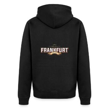 Francfort - Veste à capuche bio Premium Unisexe - noir - Dos - Nico (187cm)