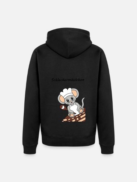 Schleckermaeulchen gross - Unisex Premium Bio Zip Hoodie -