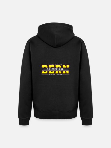 Bern - Unisex Premium Bio Zip Hoodie - Schwarz