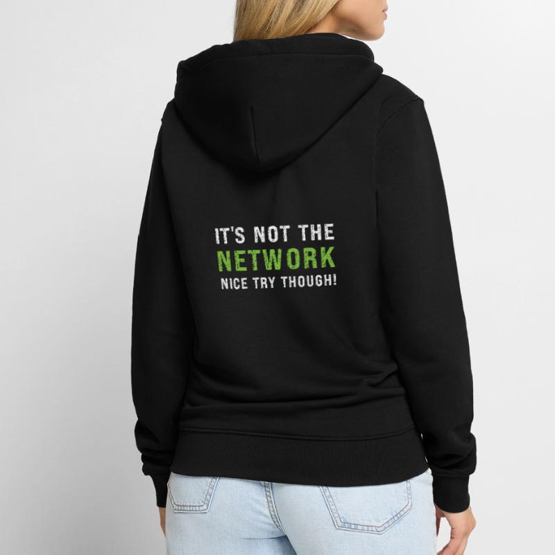 Network Administrator Network Engineer Unisex Premium Organic Zip Hoodie