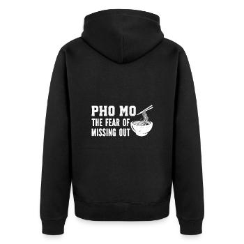 Drôle Pho Soupe Vietnamienne Pho - Veste à capuche bio Premium Unisexe - noir - Dos - Nico (187cm)