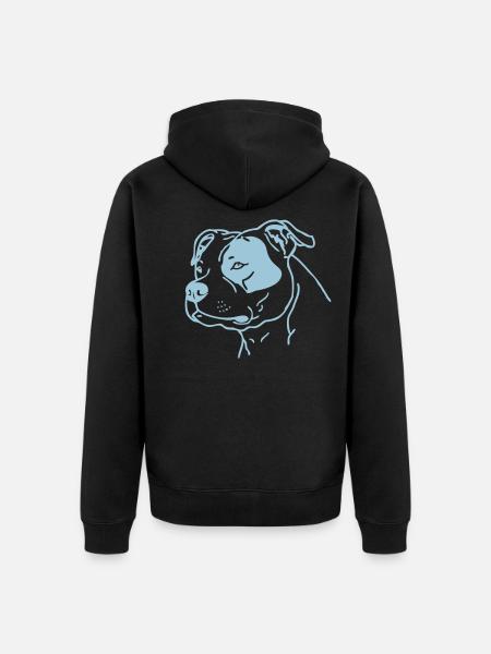 stafford - www.dog-power.nl - Unisex Premium Bio Zip Hoodie - 