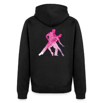 Salsa Dancing Dancing Couple Anniversaire Cadeau Rose - Veste à capuche bio Premium Unisexe - noir - Dos - Nico (187cm)