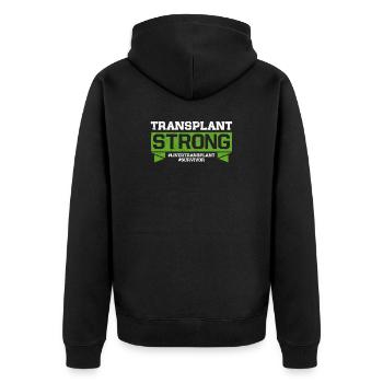 Transplantation de foie Don d’organes Dictons - Veste à capuche bio Premium Unisexe - noir - Dos - Nico (187cm)
