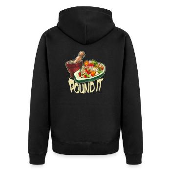 Pound It Green Asia Thaïlande Nourriture Papaye Cuisine - Veste à capuche bio Premium Unisexe - noir - Dos - Nico (187cm)