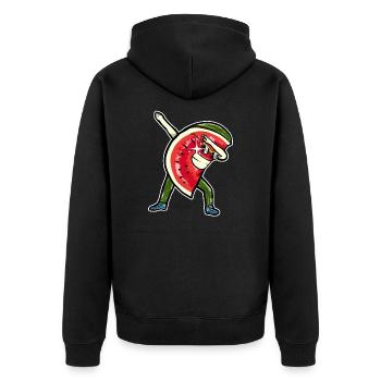 Dabbing Dab Dabbende Pastèque Melon Été - Veste à capuche bio Premium Unisexe - noir - Dos - Nico (187cm)