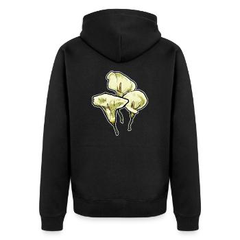 Florist Blumenliebhaber Blumen Gärtner Floristik - Unisex Premium Bio Zip Hoodie - Schwarz - Hinten - Nico (187cm)