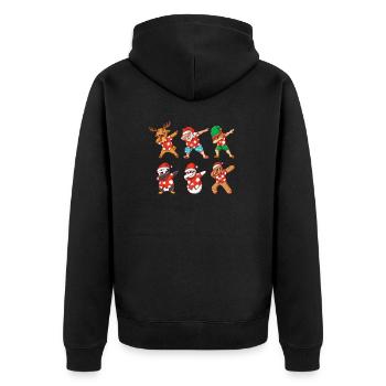 Dabbing Santa Elves Rennes Noël X-Mas - Veste à capuche bio Premium Unisexe - noir - Dos - Nico (187cm)