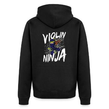 Vioinen Players Musiciens Orchestre Violon - Veste à capuche bio Premium Unisexe - noir - Dos - Nico (187cm)