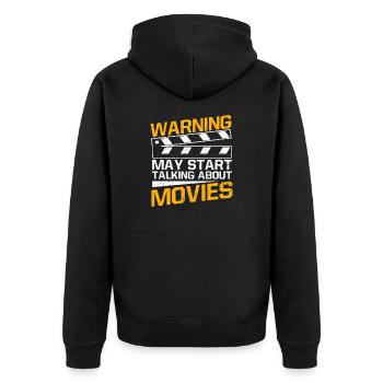 Cinéphiles Cinéma Critiques de cinéma Cinéphiles - Veste à capuche bio Premium Unisexe - noir - Dos - Nico (187cm)