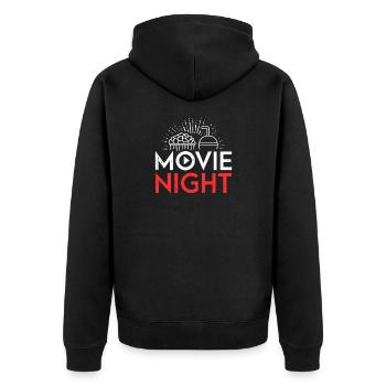 Amateurs de cinéma Cinéma Soirée cinéma Popcorn Theater - Veste à capuche bio Premium Unisexe - noir - Dos - Nico (187cm)