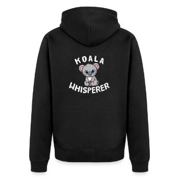 Koala Whisperer Koala Bear Australie Koala Fan - Veste à capuche bio Premium Unisexe - noir - Dos - Nico (187cm)
