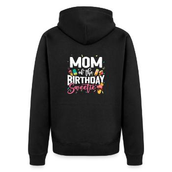 Ice Cream Party Maman Anniversaire B-Day - Veste à capuche bio Premium Unisexe - noir - Dos - Nico (187cm)