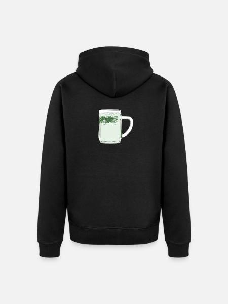 Spritzer - Unisex Premium Bio Zip Hoodie - Schwarz