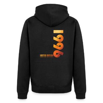 29ème Anniversaire Original 1996 Millésime 1996 - Veste à capuche bio Premium Unisexe - noir - Dos - Nico (187cm)