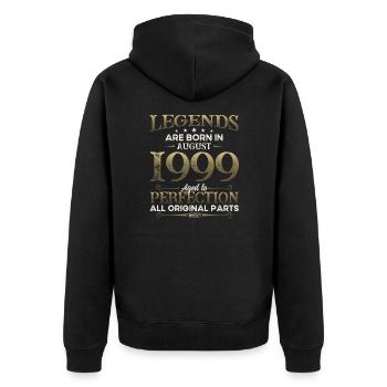 25ème Anniversaire Original Août 1999 Millésime 1999 - Veste à capuche bio Premium Unisexe - noir - Dos - Nico (187cm)