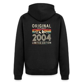 20ème Anniversaire Légende Septembre 2004 Volume 04 - Veste à capuche bio Premium Unisexe - noir - Dos - Nico (187cm)