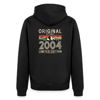 20ème Anniversaire Légende Octobre 2004 Volume 04 - Veste à capuche bio Premium Unisexe - noir - Dos - Nico (187cm)