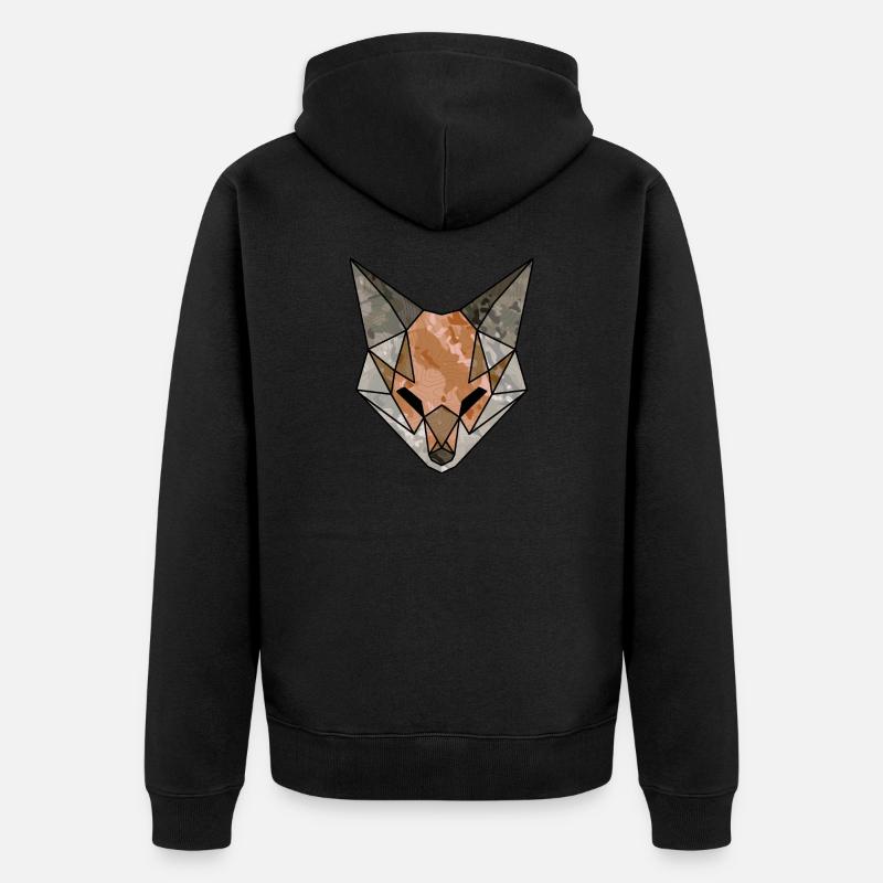 FOXTROTLogo - Unisex Premium Bio Zip Hoodie - Schwarz