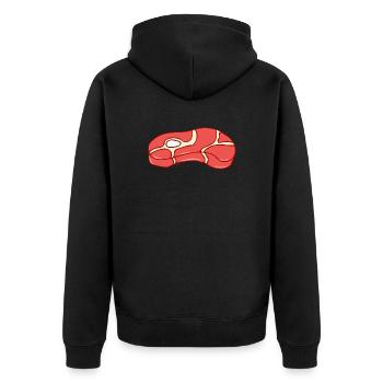 viande - Veste à capuche bio Premium Unisexe - noir - Dos - Nico (187cm)