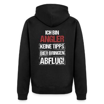 Je suis pêcheur - apportez de la bière et partez - Veste à capuche bio Premium Unisexe - noir - Dos - Nico (187cm)