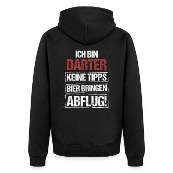 I’m Darter - Apportez de la bière et partez - Veste à capuche bio Premium Unisexe - noir - Dos - Nico (187cm)