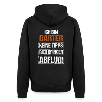 I’m Darter - Apportez de la bière et partez - Veste à capuche bio Premium Unisexe - noir - Dos - Nico (187cm)