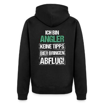 Je suis pêcheur - apportez de la bière et partez - Veste à capuche bio Premium Unisexe - noir - Dos - Nico (187cm)