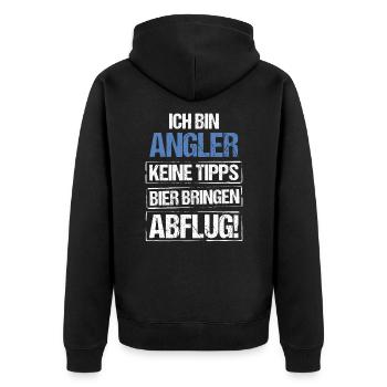 Je suis pêcheur - apportez de la bière et partez - Veste à capuche bio Premium Unisexe - noir - Dos - Nico (187cm)