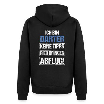 I’m Darter - Apportez de la bière et partez - Veste à capuche bio Premium Unisexe - noir - Dos - Nico (187cm)