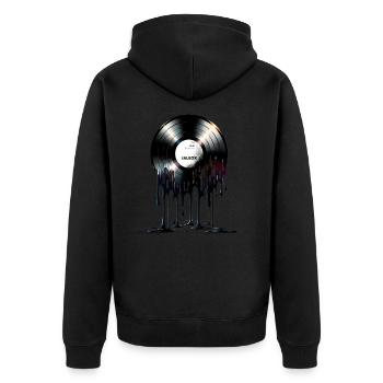 VINYL - Veste à capuche bio Premium Unisexe - noir - Dos - Nico (187cm)