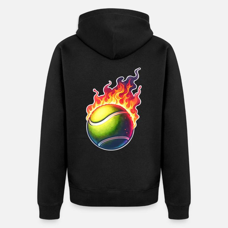 Tennis - Veste à capuche bio Premium Unisexe - noir