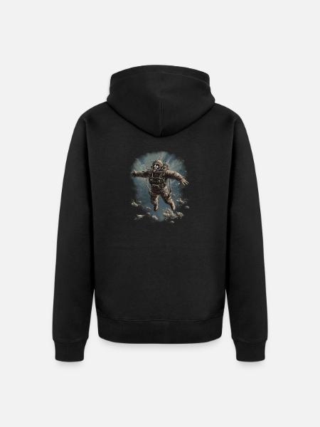 Diver - Unisex Premium Organic Zip Hoodie - black