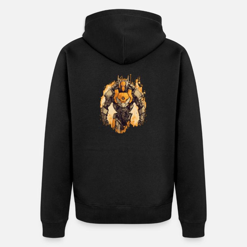 Mecha - Veste à capuche bio Premium Unisexe - noir