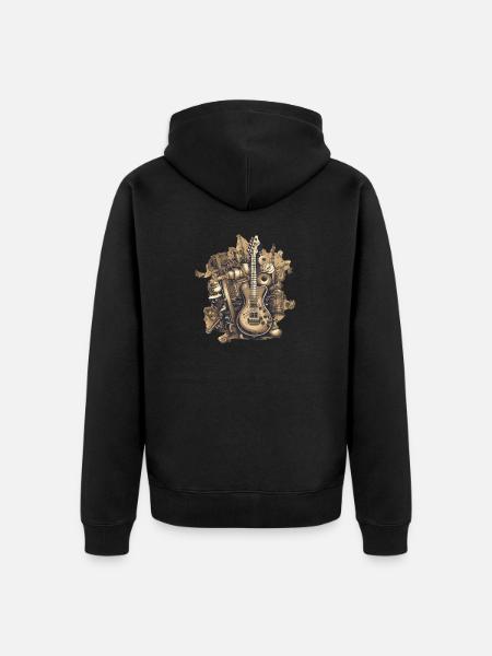 Music Instruments - Unisex Premium Organic Zip Hoodie - black