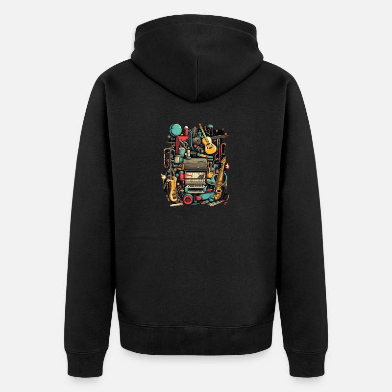 Instruments de musique - Veste à capuche bio Premium Unisexe - noir