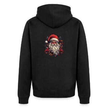 Père Noël - Veste à capuche bio Premium Unisexe - noir - Dos - Nico (187cm)