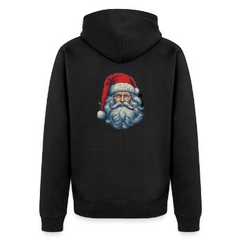 Père Noël - Veste à capuche bio Premium Unisexe - noir - Dos - Nico (187cm)