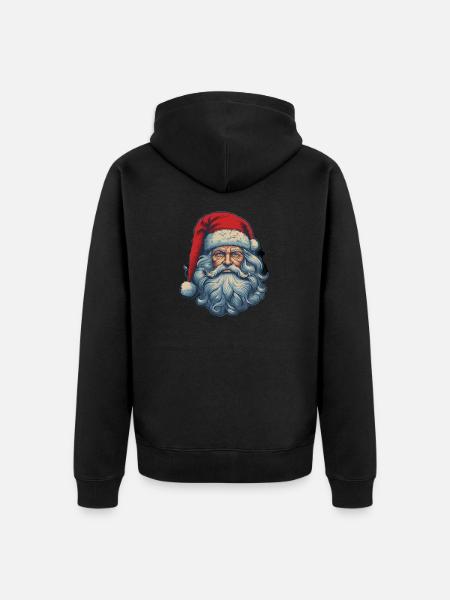 Père Noël - Veste à capuche bio Premium Unisexe - noir
