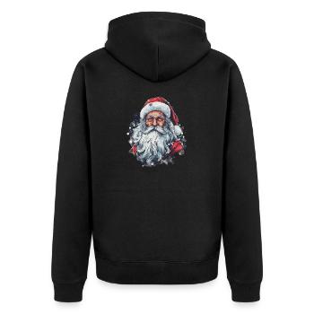 Père Noël - Veste à capuche bio Premium Unisexe - noir - Dos - Nico (187cm)